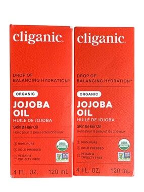 Cliganic Organic Jojoba Oil Skin & Hair Oil - Red